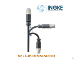 Amphenol Ltw M12a 05bmmm Sl8n01 Cbl 5pos Male To Wire 3 28 Ingke 100% Replace