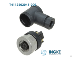 T4112502041 000 4 Position Circular Connector Plug Female Sockets Screw Ingke 100% Replace