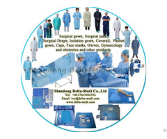 Medical Disposable Reinforced Sms Standard Surgical Gown Knitted Cuff