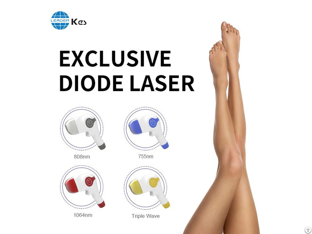Professional 3 Wavelength 808nm Diode Laser Hair Removal Machine