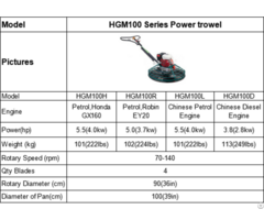 Hgm100 Series Power Trowel