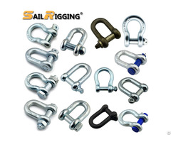 Galvanized Steel Forged Screw Pin Anchor Bow Lifting Marine Rigging Shackle