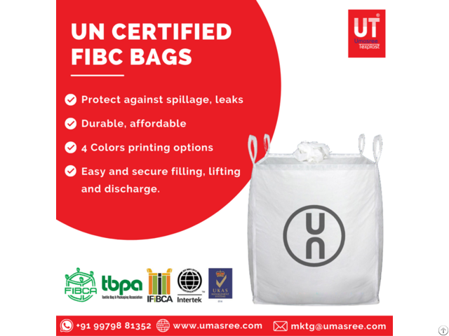 Un Certified Fibc Bags Manufacturer Umasree Texplast