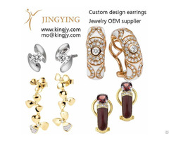 Custom Jewelry 925 Silver Wholesaler Produced Yellow Gold Vermeil Pearl Cz Butterfly Earrings