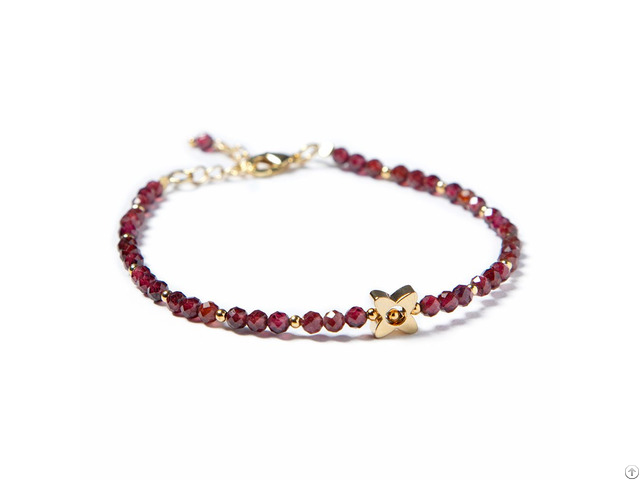 Garnet Bracelet Natural Stone