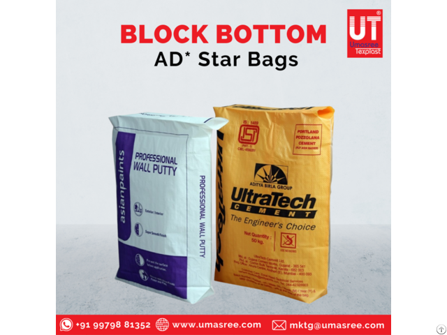 Block Bottom Bags Manufacturer Umasree Texplast