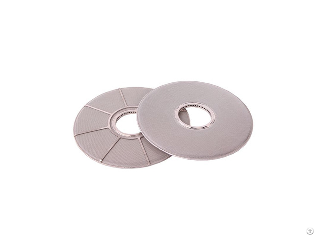 O D 12inch Metal Fiber Leaf Disc Filter For Bopp Biaxially Oriented Polypropylene Film