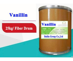 Vanillin For Flavor Enhancer Spices Fragrance