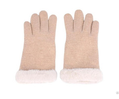 Wool Nylon Cut And Sewn Women S Knit Gloves