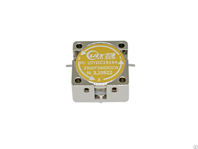 Rf Drop In Circulator With Low Insertion Loss Operating From 0 6 5 0ghz 30%bandwidth