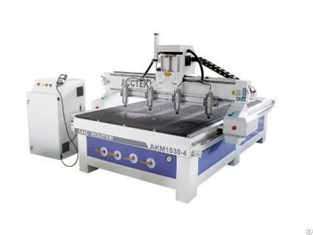 Four Heads Woodworking Cnc Router Akm1530 4