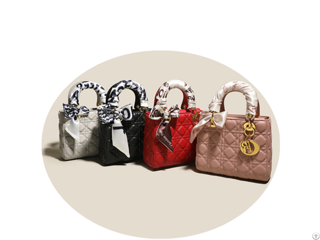 Spring And Summer Hot Style Oblique Cross Portable Tote High Quality Diamond Chain Bag