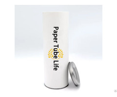 Custom Tinplate Lid Round Box Paper Tube Packaging