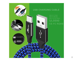 3a Nylon Braided Typec Usb Fast Charging Cable
