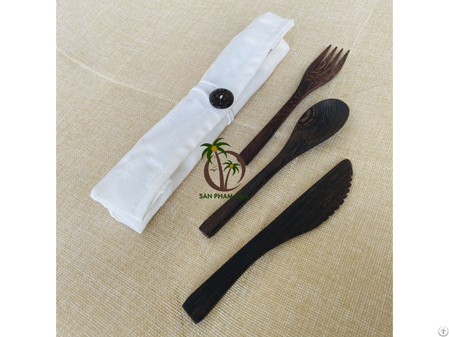 Coconut Cutlery Bamboo Travel Set