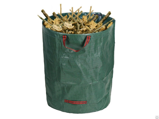 Pp Heavy Duty 272l Foldable Agricultural Waste Sack For Leaf Collection Garden Bag