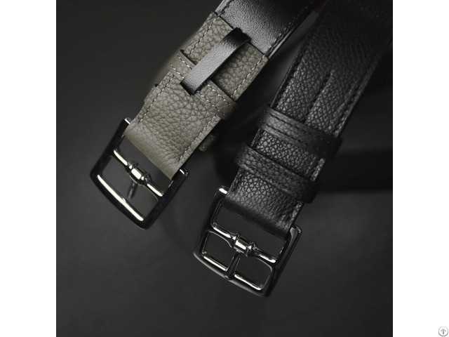 Customized German Imported Togo Cowhide Stainless Steel Pin Buckle Casual Business Men S Belt