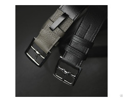 Customized German Imported Togo Cowhide Stainless Steel Pin Buckle Casual Business Men S Belt