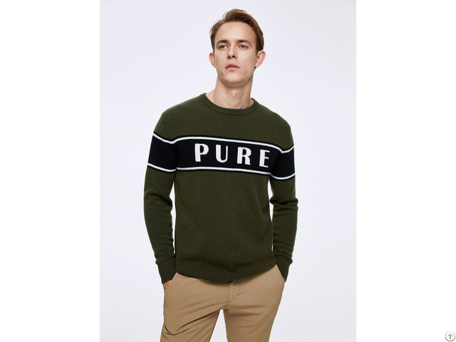 Wholesale Mens 100% Merino Wool Sweater Pulovers