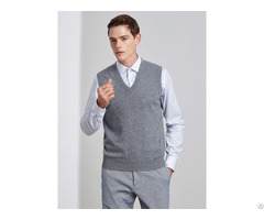 Wholesale Mens 100% Pure Cashmere Knitted Vest