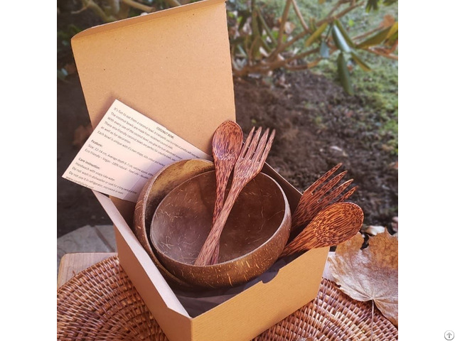 Coconut Bowl And Spoon Gift Set