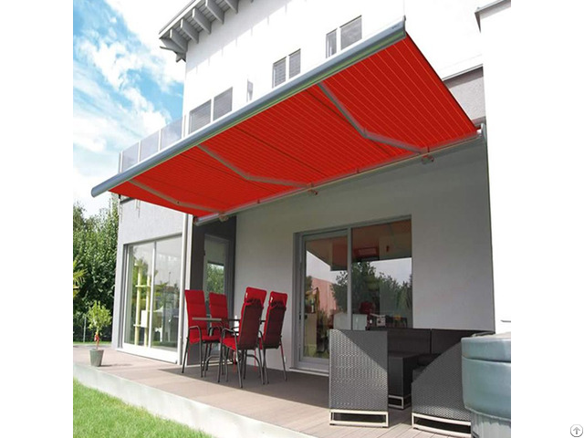 Aluminum Full Cassette Retractable Awnings For Home Sunshade