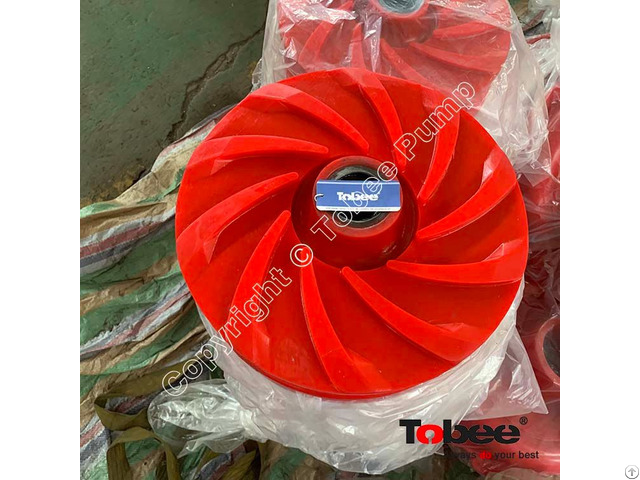 Tobee 6 4 Eah Slurry Pump E4147 U38 Polyurethane Parts Impeller