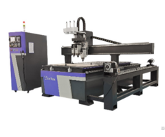 Three Spindle Cnc Router Machine With Rotary Axis