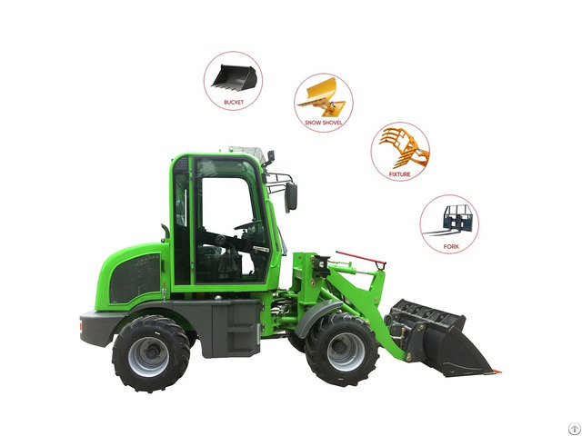 Chinese Farming 0 8ton Mini Wheel Loader With Different Attachment