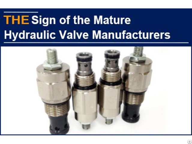 Sign Of The Mature Hydraulic Valve Manufacturers