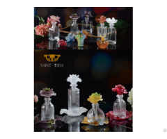Original Deign Royal Handmade Crystal Decorative Attar Sakura Essential Oil Perfume Bottle