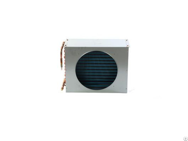 Copper Tube Blue Fin Condenser With Fan Cover