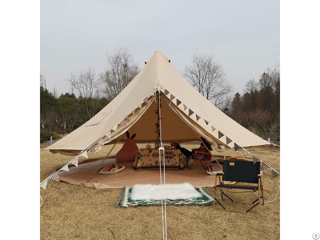 3m Canvas Bell Tent With Stove Jack