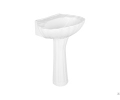 Bathroom Grade A Hot Selling Sanitary Ware Shell Shape Porcelain Freestanding Pedestal Sink