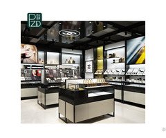 Perfume Cosmetics Display Showcase Wooden Mall Kiosk Design