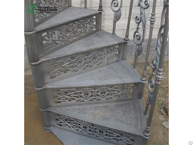 Cast Iron Exterior Used Spiral Staircase