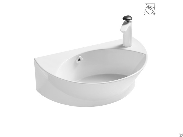 Asme Compliant Cupc Certified Csa Approved Glossy White Lavatory Wall Hung Basin