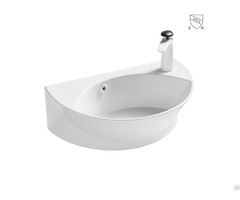 Asme Compliant Cupc Certified Csa Approved Glossy White Lavatory Wall Hung Basin