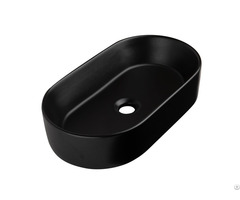 Modern Style Matte Black Bathroom Vessel Sink