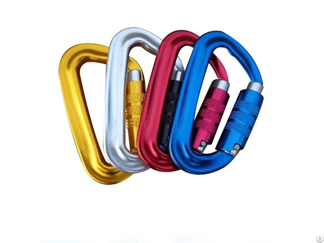 12kn Twist Lock Aluminum Carabiner Hook Clip