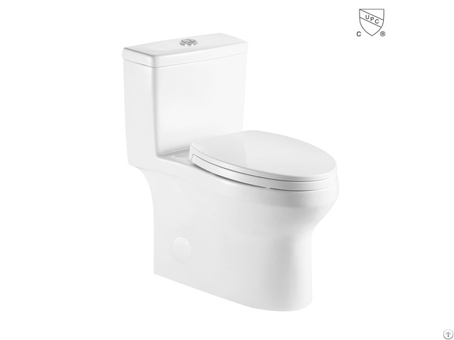 American Standard Bathroom Ceramic Fixture One Piece Skirted Elongated Toilet