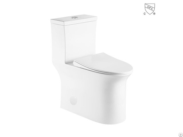 Cupc Certified High Efficiency One Piece Elongated Skirted Toilet