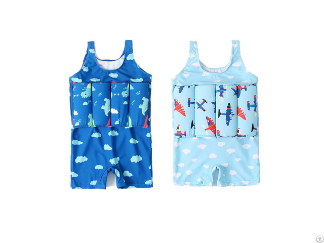 Children Buoyancy Vest Cute Pattern Quick Drying Floating Swimsuit