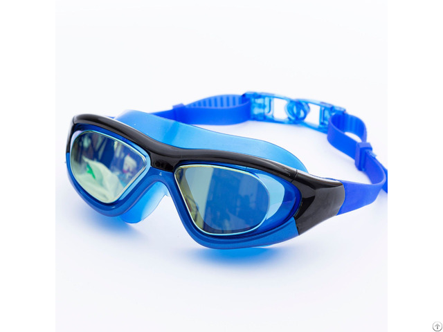 Hd Waterproof Anti Fog Glasses Male And Female Adult Plating Lens Swimming Goggles