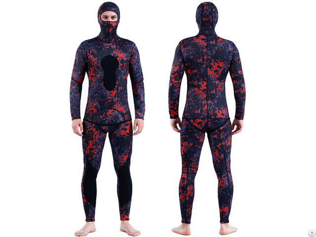 New Arrival Camo Neoprene Wetsuits 2pcs 3mm Diving Suit Spearfishing Wetsuit