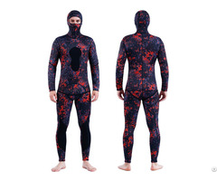 New Arrival Camo Neoprene Wetsuits 2pcs 3mm Diving Suit Spearfishing Wetsuit