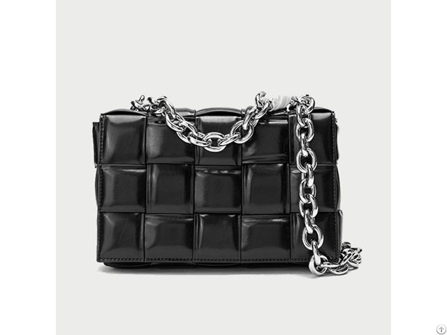 High End Fashion Leather Woven Bag