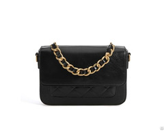 Leather Hand Held Chain Small Square Bag