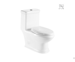 Bathroom Skirted Design Vitreous China Ceramic Dual Flush Elongated One Piece Cupc Toilet