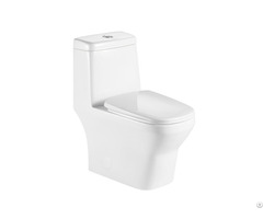 Bathroom White Floor Mounted S Trap Ceramic Porcelain One Piece Wc Toilet Water Closet